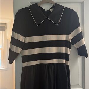 Tuckernuck Black Dress with White Trim